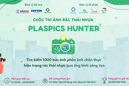 Poster của cuộc thi “PLASPICS HUNTER - Thợ săn ảnh nhựa”.