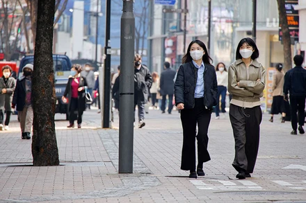 Đường phố tại thủ đô Seoul, ngày 16/3. (Ảnh: Reuters)