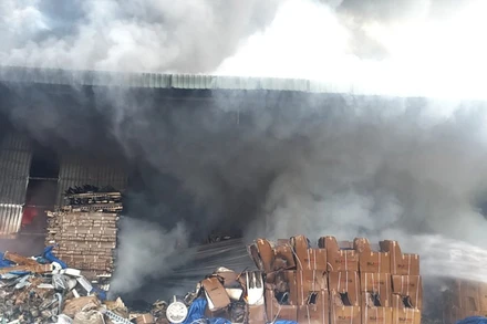 Hiện trường vụ cháy.