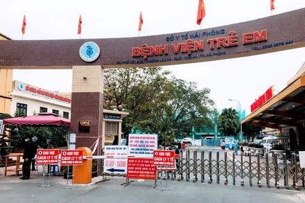 Bệnh viện Trẻ em Hải Phòng tạm thời bị phong tỏa.