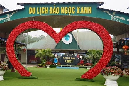 Khu du lịch Đảo Ngọc Xanh, nơi xảy ra vụ tai nạn đáng tiếc.