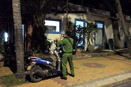 Quán bar trên đường Nguyễn Đình Chiểu, phường Hàm Tiến, TP Phan Thiết, nơi xảy ra vụ án mạng làm một người chết.