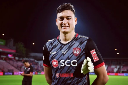 Đặng Văn Lâm được đánh giá cao ở Thai League với phong độ ổn định. (Ảnh: Goal)