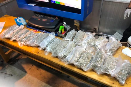 Tang vật ma túy thu giữ tại hiện trường.