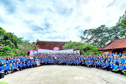 Các đại biểu dự Đại hội Thanh niên tiên tiến làm theo lời Bác toàn quốc lần thứ VI, năm 2020 tại Nghệ An.