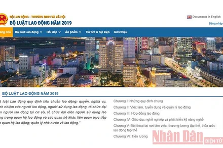 Ra mắt trang thông tin chính thức về Bộ luật Lao động năm 2019