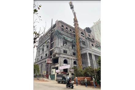 Hiện trường vụ tai nạn khiến nhiều người bị thương.