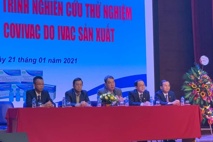 Lễ khởi động thử nghiệm giai đoạn 1 vaccine COVIVAC được diễn ra sáng nay tại Trường Đại học Y Hà Nội.
