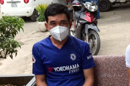 Đối tượng Hùng được xác định là người móc nối đưa bệnh nhân 1440 vượt biên trái phép (Công an tỉnh An Giang cung cấp)