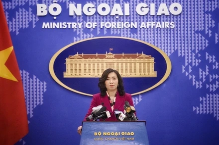 Người phát ngôn Bộ Ngoại giao Lê Thị Thu Hằng. (Ảnh: Bộ Ngoại giao Việt Nam)