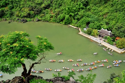 Khu du lịch Tràng An, nơi diễn ra nhiều sự kiện trong Năm Du lịch Quốc gia 2021 (Ảnh: Sở Du lịch Ninh Bình)