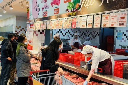 Central Retail bình ổn giá bán thịt lợn. (Ảnh: Big C cung cấp)