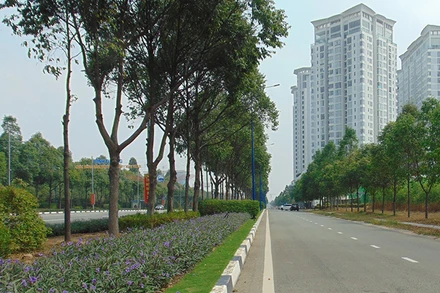 Một góc Thành phố mới Bình Dương, là trung tâm Vùng đổi mới sáng tạo Bình Dương.