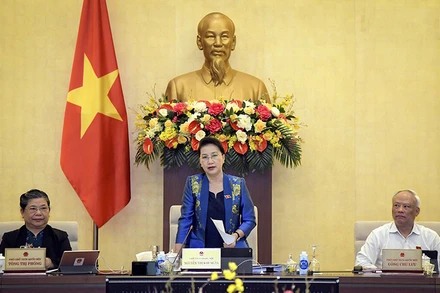 Chủ tịch Quốc hội Nguyễn Thị Kim Ngân phát biểu khai mạc phiên họp.