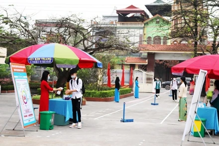 Các trường học trên địa bàn thị xã Đông Triều bảo đảm các điều kiện phòng, chống dịch đón các em trở lại trường.