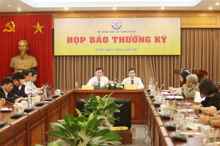 Bộ Khoa học và Công nghệ tổ chức họp báo thường kỳ quý I. 