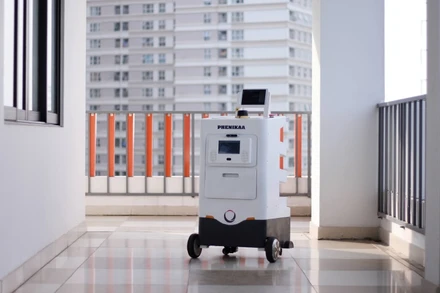 Robot tự hành cho các khu cách ly.