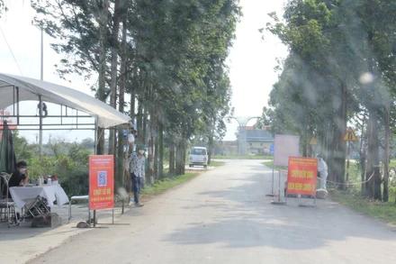 Điểm dịch xã Kim Đính, huyện Kim Thành (Hải Dương).