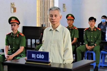 Bị cáo Trần Nguyên Chuân tại phiên tòa.