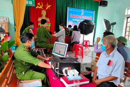 Tính đến ngày 16-3, tỉnh Hà Tĩnh đã hoàn thiện hơn 60.000 hồ sơ cấp CCCD.