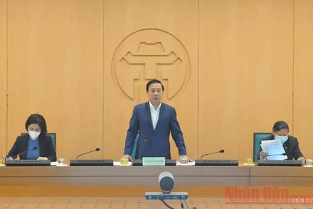 Quang cảnh cuộc họp chiều 1-3.