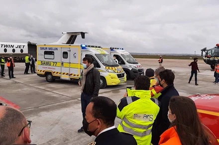 Chiến dịch sơ tán bệnh nhân nặng từ vùng thủ đô Ile-de-France tới các khu vực ít bị ảnh hưởng hơn được triển khai từ ngày 14-3. Ảnh: nicolaspeju.