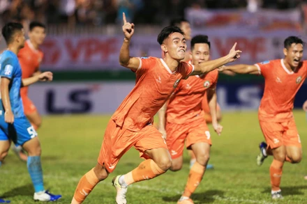 Bình Định là Đương kim vô địch Giải hạng nhất Quốc gia 2020. (Ảnh: VPF)