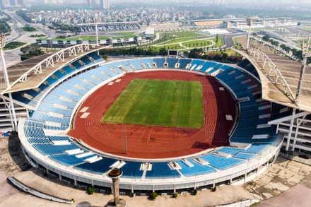 SVĐ Mỹ Đình là nơi tổ chức môn bóng đá nam và điền kinh. (Ảnh: C.O)