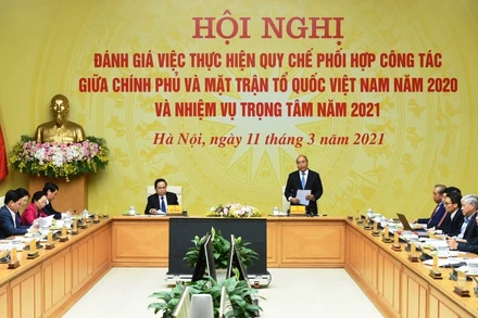 Tăng cường quy chế phối hợp công tác giữa Chính phủ và Ủy ban T.Ư MTTQ Việt Nam