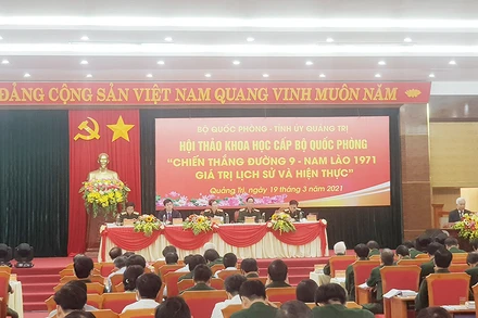 Hội thảo "Chiến thắng Đường 9 - Nam Lào 1971: Giá trị lịch sử và hiện thực" được tổ chức tại Quảng Trị ngày 19-3.