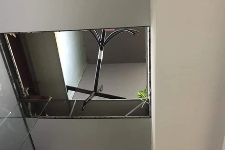 Hiện trường vụ tai nạn (Ảnh: Báo Thanh niên)