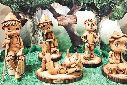 Những món đồ chơi Pinocchio đầy sáng tạo của nghệ nhân Bartolucci.