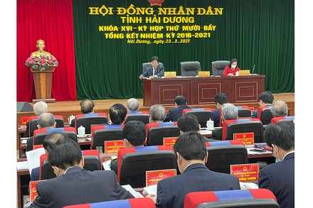 Kỳ họp tổng kết HĐND tỉnh Hải Dương nhiệm kỳ 2016-2021.