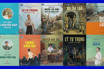 Một số tác phẩm trong bộ sách đặc biệt kỷ niệm 90 năm Ngày thành lập Đoàn TNCS Hồ Chí Minh của Nhà xuất bản Kim Đồng.