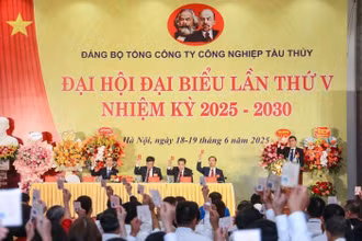 Đại hội đại biểu Đảng bộ Tổng Công ty Công nghiệp tàu thủy (SBIC) lần thứ V, nhiệm kỳ 2025-2030.