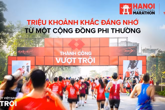 Dự tính 14.000 vận động viên trong nước và quốc tế sẽ sải bước trên cung đường di sản Hà Nội tại Giải Marathon Quốc tế Hà Nội Techcombank mùa thứ 5. (Ảnh: Techcombank)
