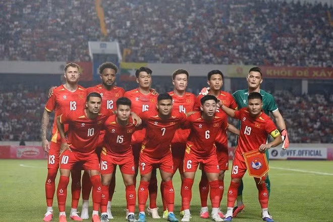 Đội tuyển Việt Nam vừa giành chiến thắng 4-0 trong trận giao hữu với Myanmar trên sân vận động Thái Nguyên. (Ảnh: VFF)