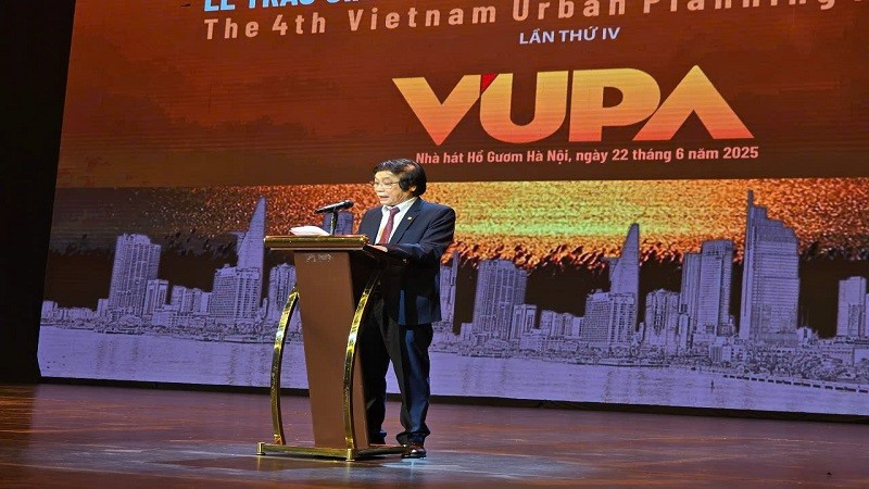 Chủ tịch VUPDA Trần Ngọc Chính phát biểu tại buổi lễ. anh-3.jpg