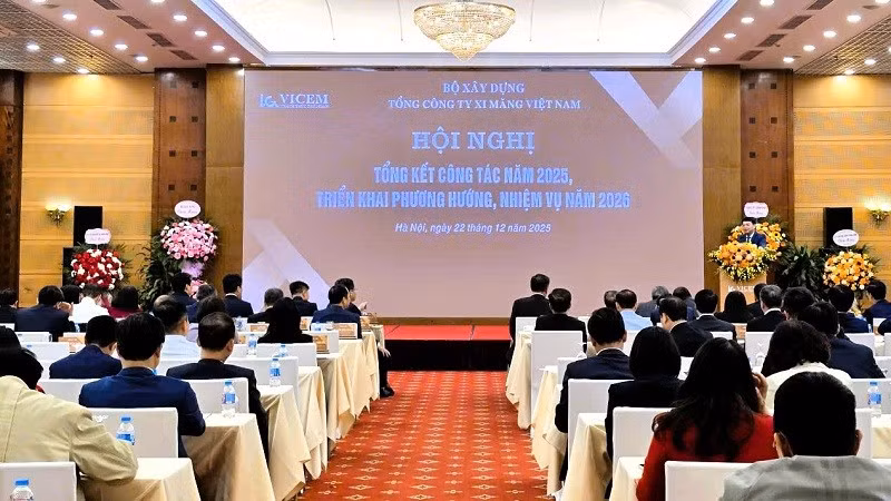 Toàn cảnh Hội nghị tổng kết năm 2025 của VICEM. (Ảnh: Thanh Huyền)