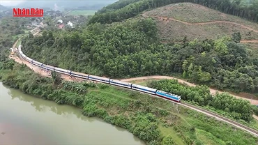 [Video] Thông tuyến đường sắt Bắc-Nam sau vụ tàu hàng lật nghiêng do va chạm với xe tải