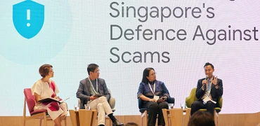 Các chuyên gia thảo luận giải pháp tăng cường an ninh mạng tại Singapore. (Ảnh VIỆN TECH FOR GOOD)