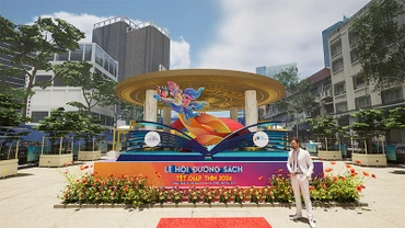 Phối cảnh Lễ hội Đường Sách Tết Giáp Thìn 2024.