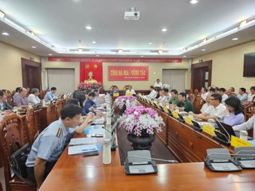 Toàn cảnh buổi làm việc của Đoàn công tác Bộ Nông nghiệp và Phát triển nông thôn với Ủy ban nhân dân tỉnh Bà Rịa-Vũng Tàu.
