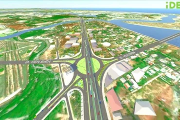 Phối cảnh dự án đường nối đi vào cao tốc Biên Hòa -Vũng Tàu.