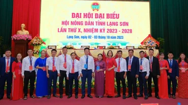 Các đại biểu tham gia dự Đại hội Hội nông dân tỉnh Lạng Sơn lần thứ 10, nhiệm kỳ 2023-2028.