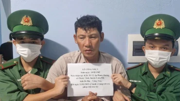 Đối tượng Lê Công Nhựt bị các lực lượng chức năng bắt giữ về hành vi tàng trữ trái phép chất ma túy vào ngày 12/2/2025.