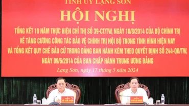 Lãnh đạo Ban thường vụ Tỉnh ủy Lạng Sơn chủ trì Hội nghị tổng kết 10 năm thực hiện Chỉ thị số 29 của Bộ Chính trị.
