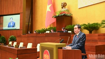 Chủ tịch Quốc hội Trần Thanh Mẫn phát biểu bế mạc phiên chất vấn và trả lời chất vấn.