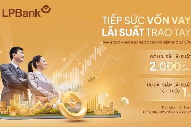 LPBank triển khai chương trình Tiếp sức vốn vay lãi suất trao tay dành riêng cho khách hàng doanh nghiệp nhỏ và vừa.