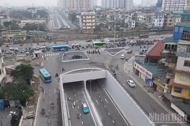 [Ảnh] Hà Nội tổ chức thông xe hầm chui Kim Đồng-Giải Phóng, từng bước giảm áp lực giao thông cửa ngõ phía nam